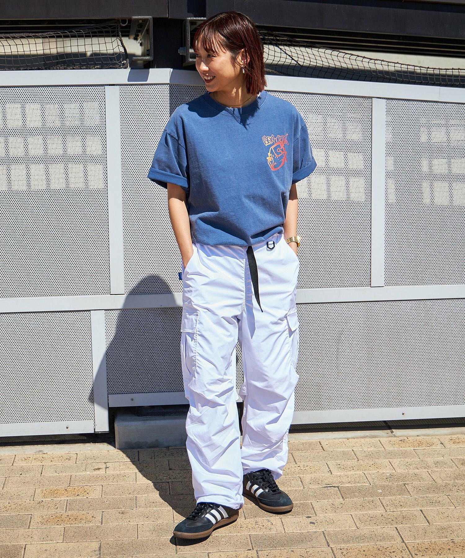 【SEQUENZ】 TECH 5 POCKET STRING PANTS / 5ポケット カーゴ ワイド テック ノームコア ベルト付き